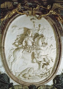 Equestrian portrait of Louis XIV from the Salon de la Guerre, c.1687
